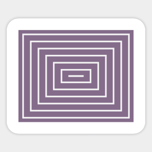 Purple Rectangle Sticker